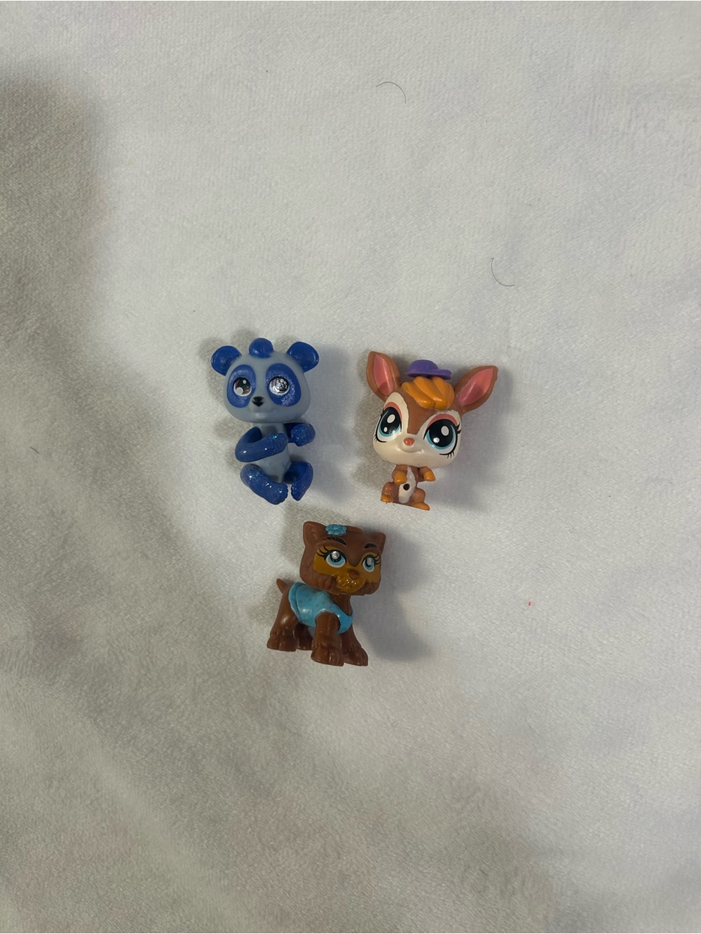 Littlest Pet Shop Mini Pet Figures Panda, Brown Dog, Rabbit